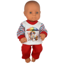 DRES DLA LALKI 30 CM  /kod...